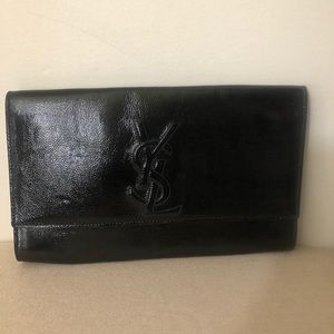 YSL patent leather clutch in a good condition